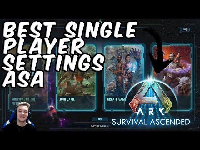 BEST Single Player Settings for ARK SURVIVAL ASCENDED!