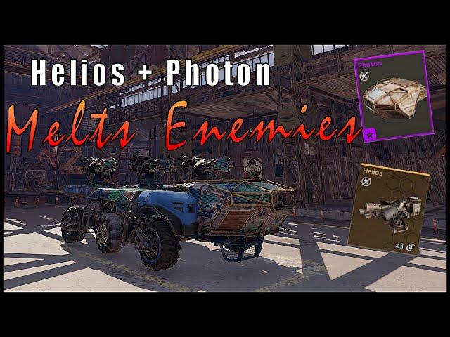 Helios + photon MELTS heated enemies | Crossout