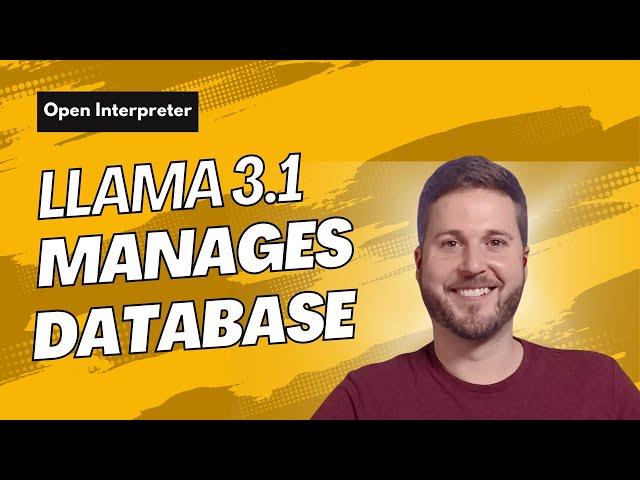 Llama 3.1 Talks to your Database with Open Interpreter