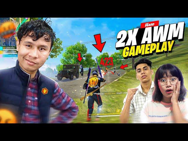 39 Kills 2x Awm Unbelievable Gameplay with Sooneeta & Ug Ayush Bhai  Tonde Gamer - Free Fire Max