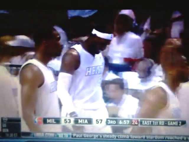 Miami Heat vs Milwaukee Bucks Playoffs 2013 Game 2 reply part 2