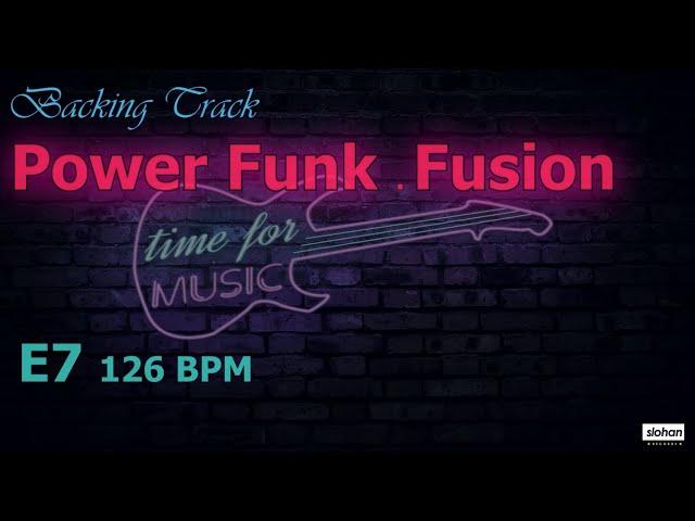 PowerFunk   Fusion ／ Backing Track (E7  126 BPM)