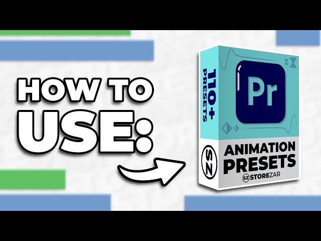 Animate Characters with Easy-To-Use ANIMATION Premiere Pro Presets – by Finzar