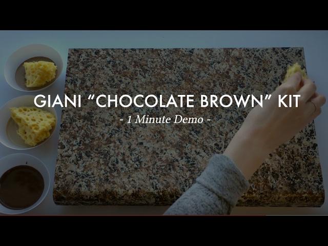 Chocolate Brown (1 Min Demo) - Giani Countertop Paint