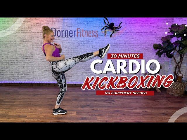 30-Min Sweaty Cardio Kickboxing Workout | Low & High Impact Options