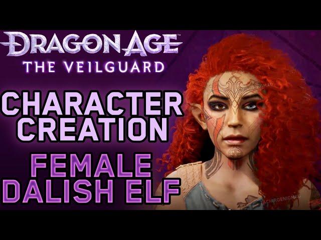 Female Dalish Elf Rogue - Dragon Age The Veilguard Character Creation