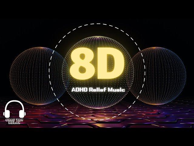 [8D AUDIO] ADHD Music | Deep Focus Music with Bass Pulsation | Study Music