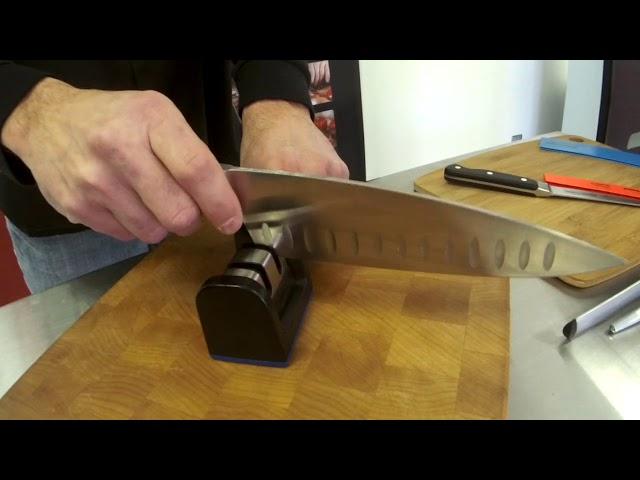 How to Sharpen & Hone your dull knives with Ergo Chef Fast Edge 2 stage sharpener