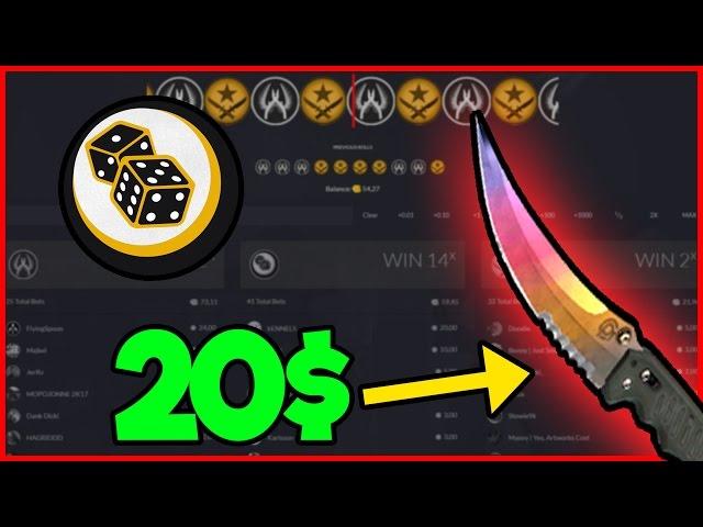 $20 to KNIFE [CS:GO EMPIRE GAMBLING]