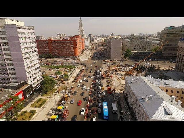 Around the Garden ring, Moscow, 15.6km by drone