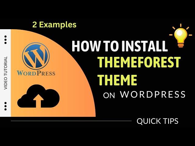 How To Install Themeforest Theme on WordPress | Import Demo content | Installing Purchased Themes