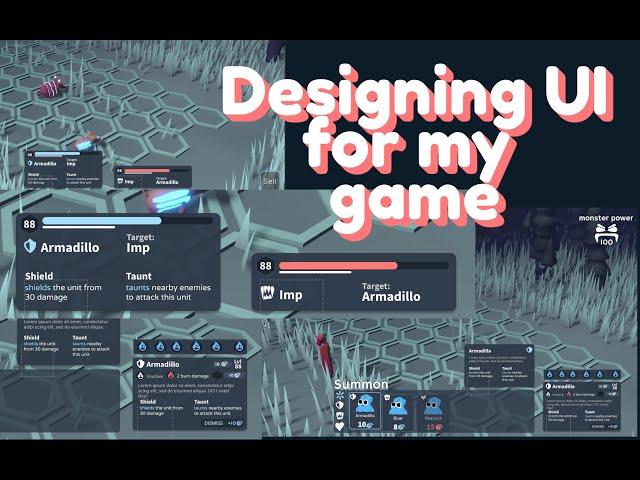 Game UI Design for my indie game | Figma game UI UX