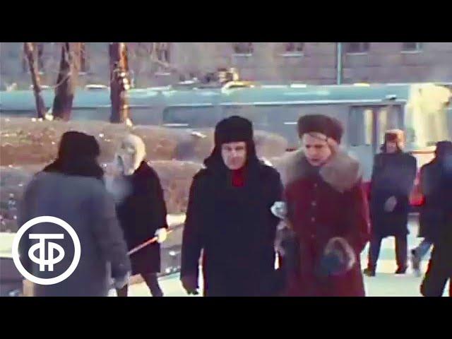 В Москве минус 40. Морозы в столице. Новости. Эфир 30.12.1978