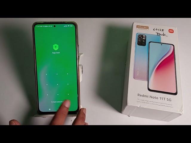 how to forget app password in redmi Note 11T 5G , app lock mobile setting