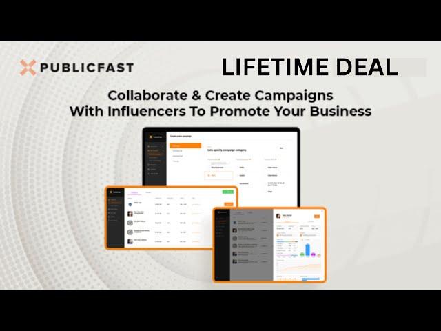 Publicfast Lifetime Deal $59 - Influencer Marketing Platform‎