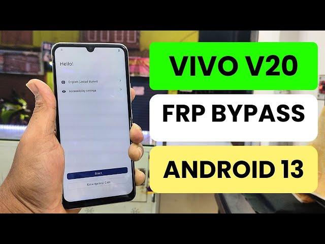 Vivo V20 Android 13 - How To Bypass Google Account (FRP) Lock