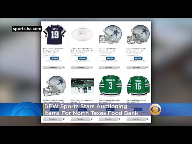 DFW Sports Stars Auctioning 'One-Of-A-Kind' Items For North Texas Food Bank