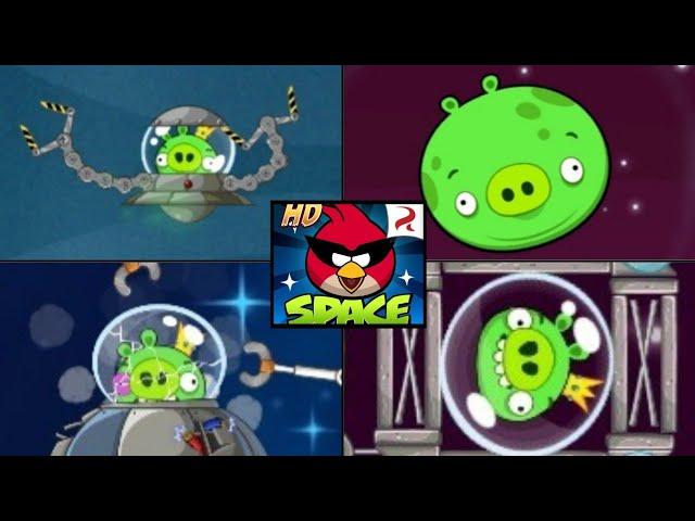 Angry Birds Space HD - All Bosses + Cutscenes (Luta dos Bosses)