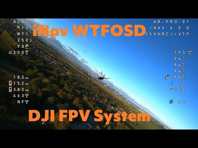 AR Pro DJI iNav 6.0 and WTFOSD