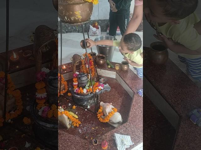 Trishaan shivji bhagwan ki puja kar rahe hai #shivpuja