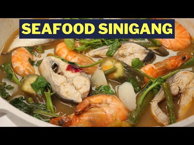 Paano Magluto ng SINIGANG NA SEAFOOD (HIPON AT ISDA)