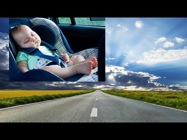 BABY SLEEP | Sleepy Baby Car Ride - Calm Colicky Infant with White Noise 10 Hours