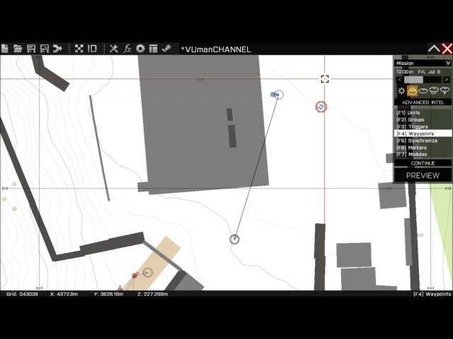 ARMA 3 EDITOR TUTORIAL - WAYPOINT 4. How to activate a waypoint using CHAT?