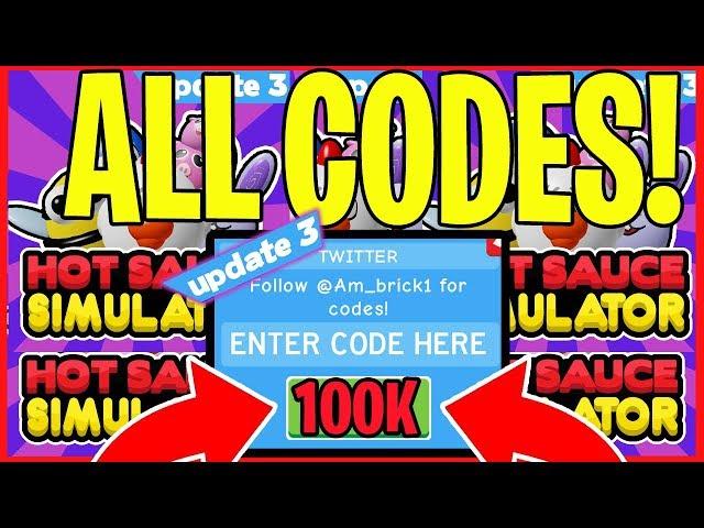 ALL HOT SAUCE SIMULATOR CODES ️ *NEW* ROBLOX (WORKING) UPDATE 3