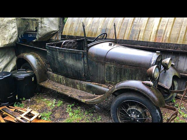 20 YEARS SITTING RIGHT UNDER MY NOSE - 1929 Ford Roadster Pickup find. 