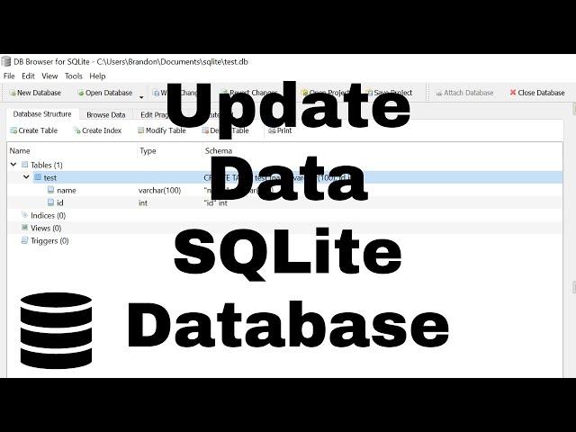 Update Statements in SQLite - SQLite Tutorial - How to Update Data