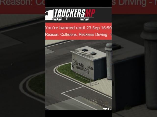 I GOT BANNED In #ets2mp #shorts (I'm Stupid)