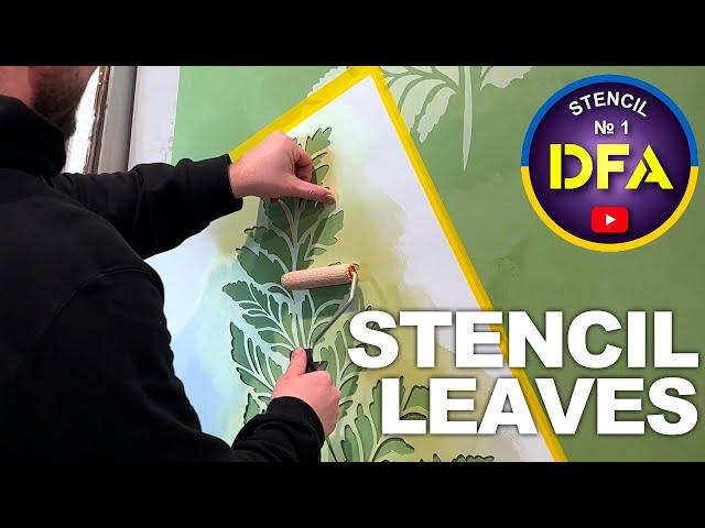 STENCIL "LEAVES" | Ideas for decor | Decorative plaster | DFA - Decor for all