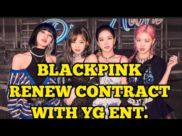 All 4 BLACKPINK Member Officially Renew Contract With YG Ent.For Group Activities#kpop#blackpink#fyp