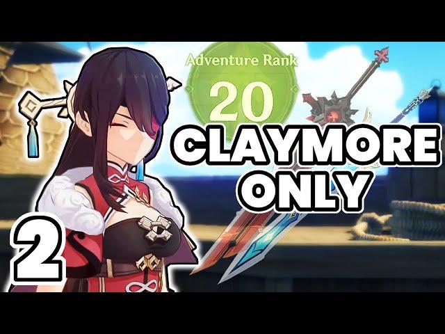 Progressing my Account to AR20! (Genshin Impact Claymores Only)