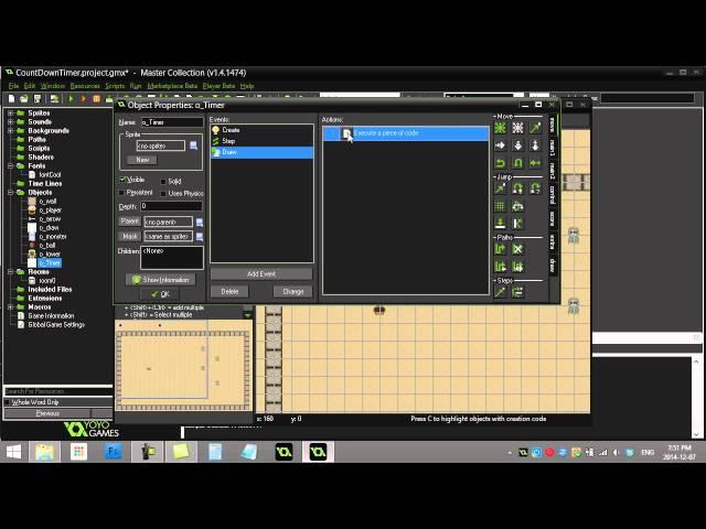 GameMaker How To Make a Count Down Timer