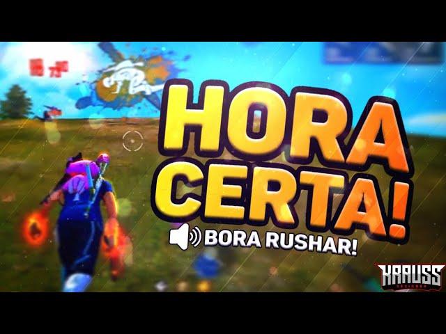 COMO SABER A HORA DE RUSHAR NO FREE FIRE ?! MELHORES DICAS DE RUSH 