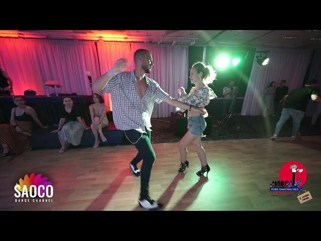 Mahmoud Derouice and Yuliya Pilipenko Salsa Dancing at 3 Front Relax, Sunday 08.08.2021