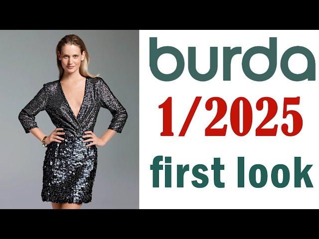 Burda 1 2025 first! Burda Style 1/2025 first look