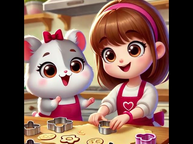 The Hamster & The Girl: One Sweet Recipe Full of Flour  #ai #aiartanimation #aiart #hamsters