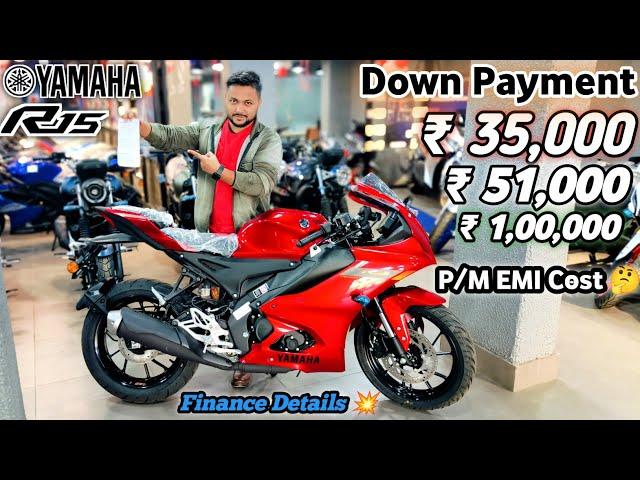 2025 New Yamaha R15 V4.0 Bs7 Red Colour️ Down Payment & P/M EMI Cost Document️|| Finance Detailed