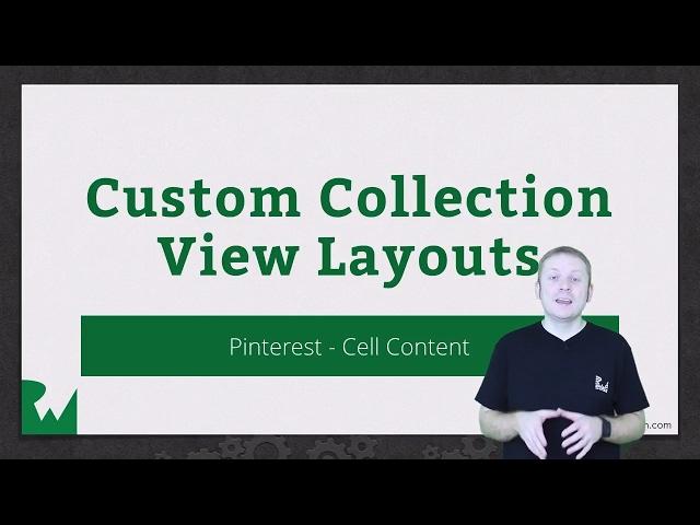 Pinterest Basic Layout - Cell Content - Custom Collection View Layouts in iOS - raywenderlich.com