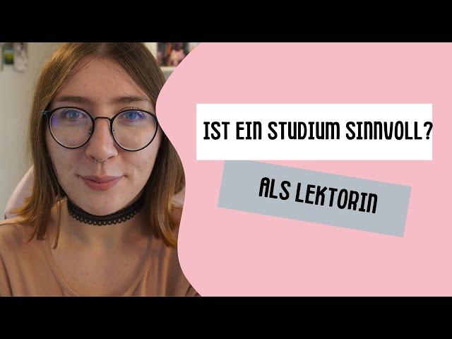 Ist ein Studium als Lektorin sinnvoll? | Frag eine Lektorin