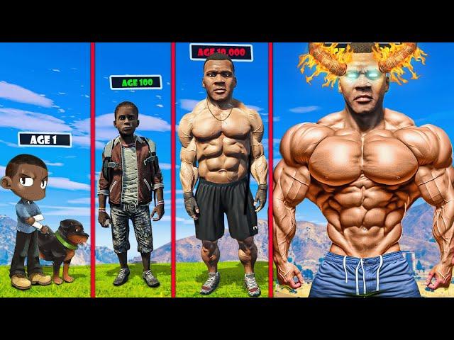 Growing Smallest Franklin into Biggest Franklin in GTA 5! Weakest Franklin to Strongest Franklin