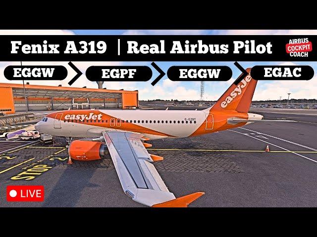  Fenix A319 Live: Flying the Fenix A319 with a Real Airbus Pilot | MSFS