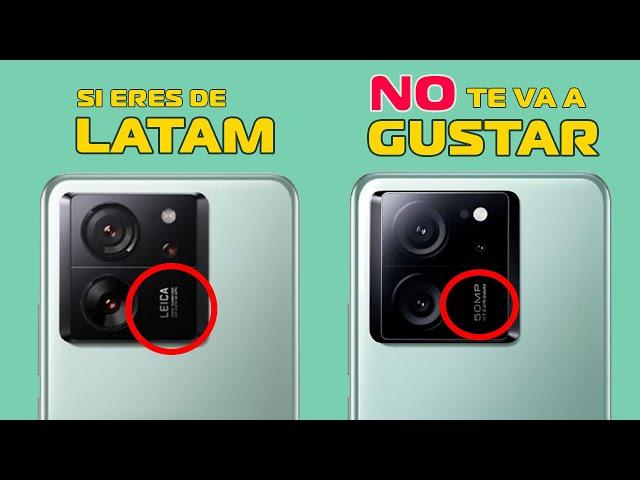 Xiaomi 13T viene con 2 versiones la PEOR será para LATAM