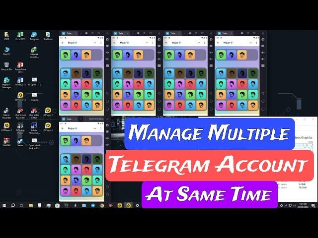 How to Run Multiple Telegram & Complete Task At Same Time In Pc | BlueStacks Multi Instanc In PC