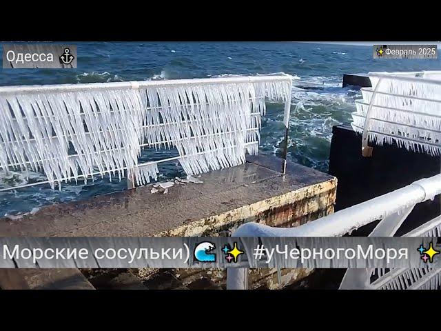 Одесса Морские сосульки) #уЧерногоМоря Февраль 2025