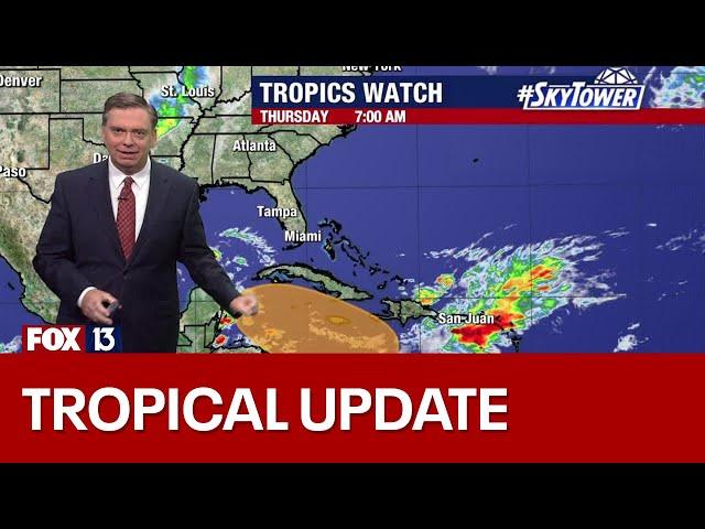 Tropical disturbance in Caribbean could develop by next week