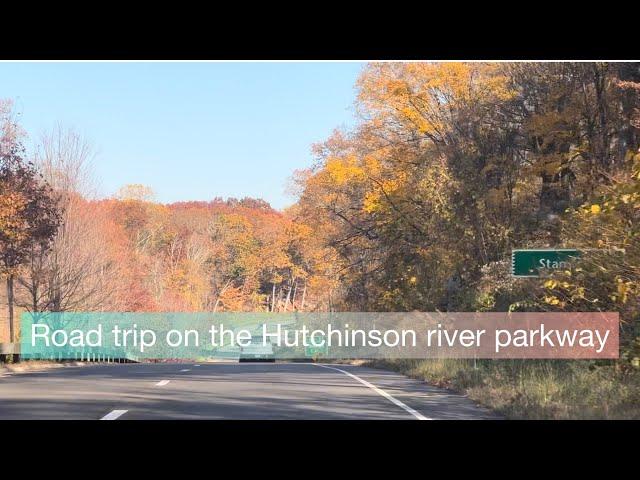 Road trip on the Hutchinson river parkway, New York