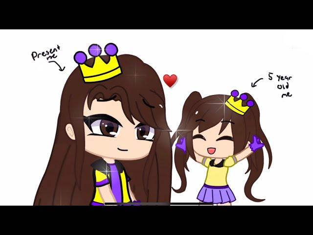 Meeting your younger self meme ( Queen Aryana and Princess Aryana ) ️